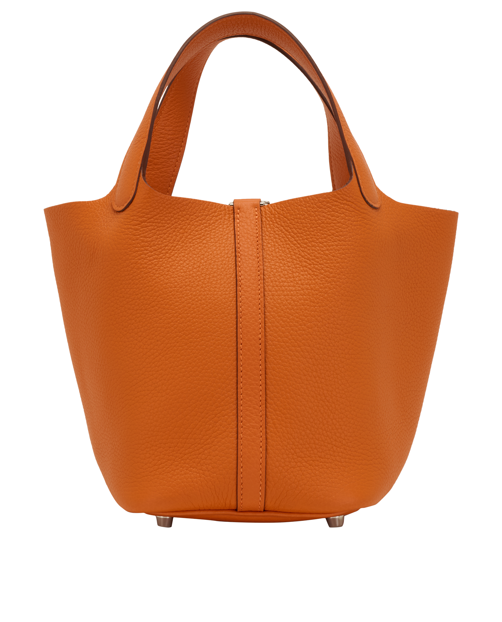 Picotin 18 In Clemence Orange, &pound;3,500, Handbags, Orange, Leather, Back view